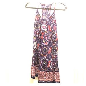 Boho Festival Purple Patterned Rayon Tank Top